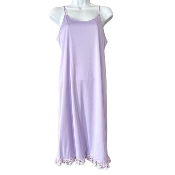 Vintage Lilac Purple Nightgown w Lace Edge Size 8 by Sears The Fashion Place - Picture 1 of 7